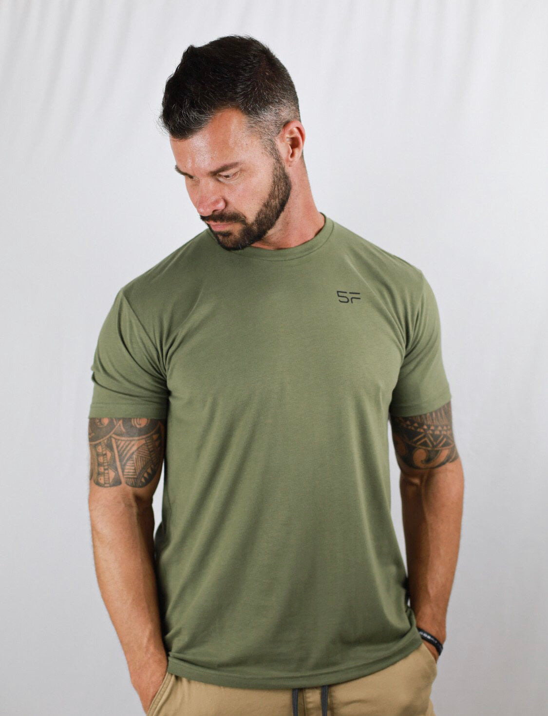 5F Distressed Flag Back T-Shirt