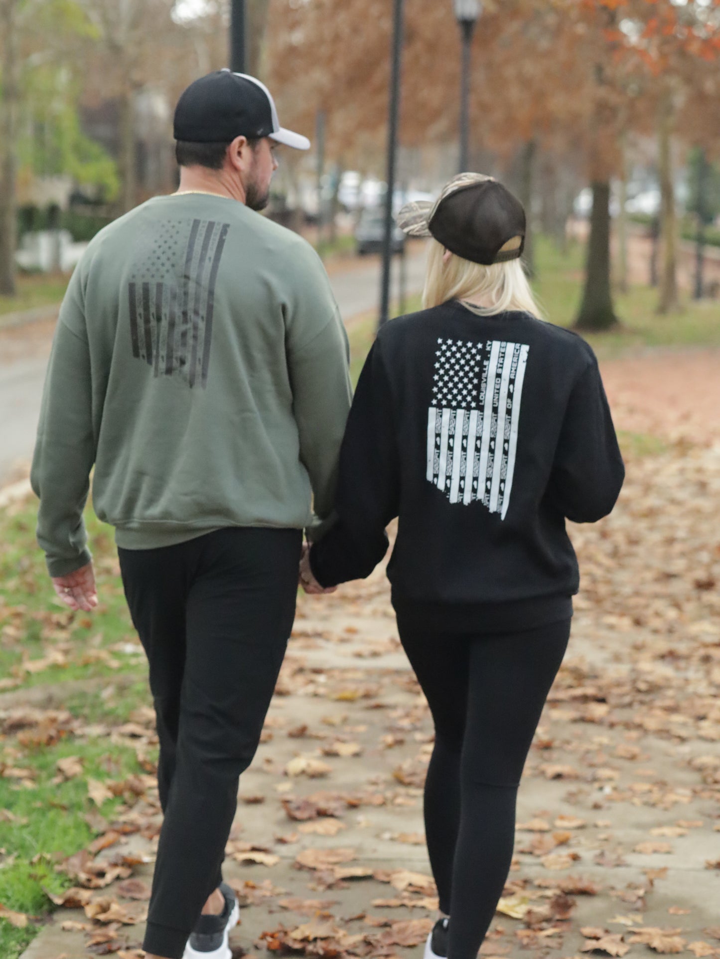 Flag Back Oversized Crewneck Sweatshirt | Unisex