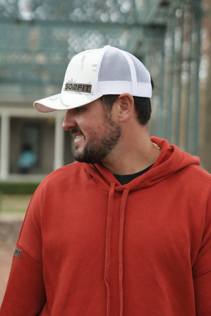 Trucker Hat | White Camouflage