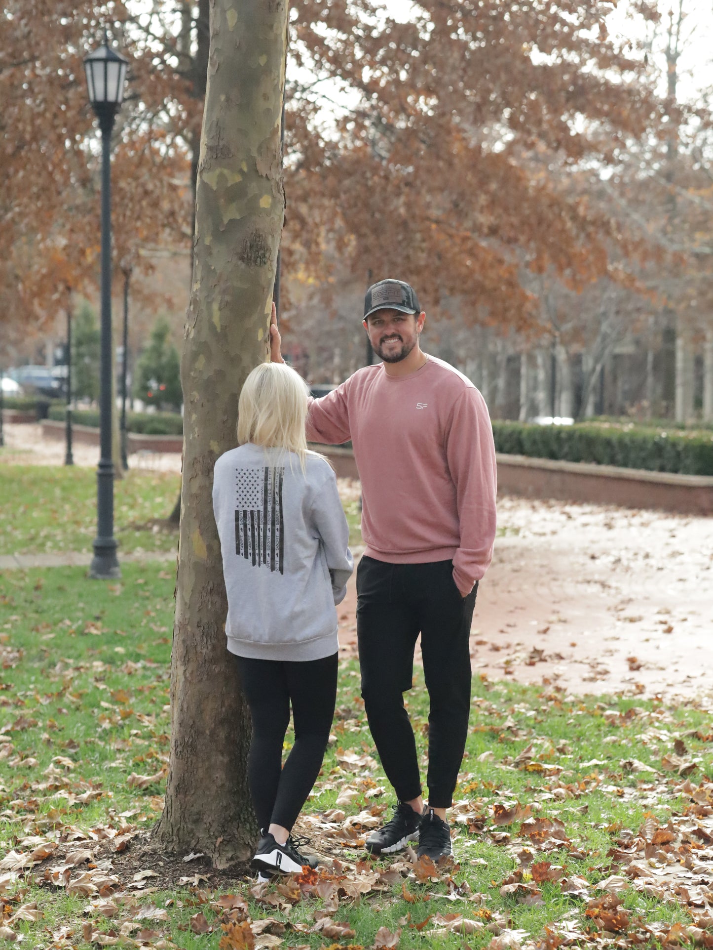 Flag Back Oversized Crewneck Sweatshirt | Unisex