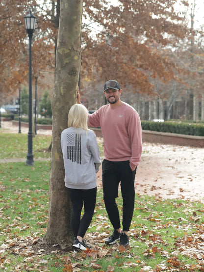 Flag Back Oversized Crewneck Sweatshirt | Unisex