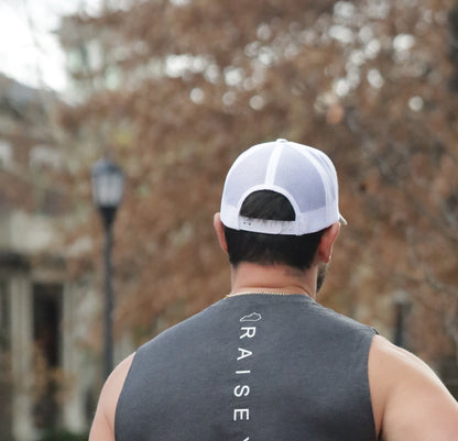Trucker Hat | White Camouflage