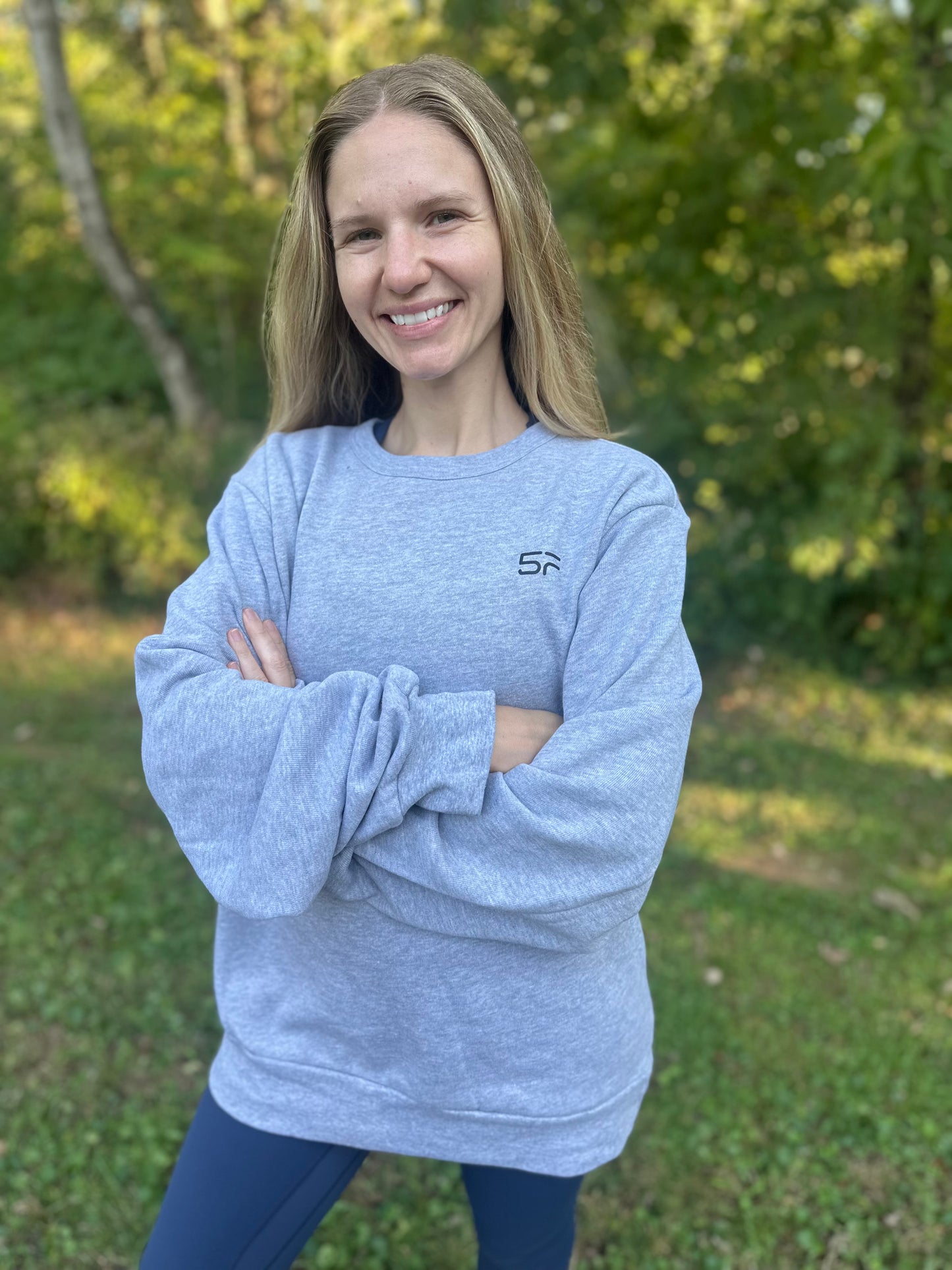 Flag Back Oversized Crewneck Sweatshirt | Unisex